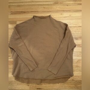 Frank & Eileen women’s Effie Sweater in Camel Brown